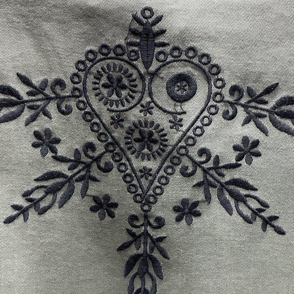 Pol Medium Jacket Drawstring Inside Embroidered B… - image 4